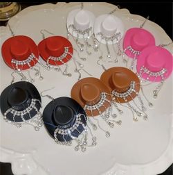 Cowboy Hat Earrings 