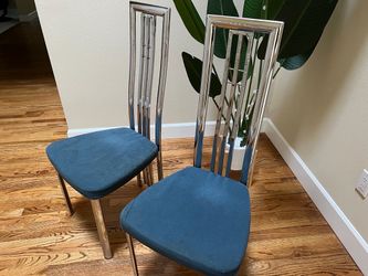 4 High Back Dining Chairs (Italy)