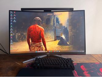 AOC curved gaming monitor, 27-inch, 165Hz, 1080p