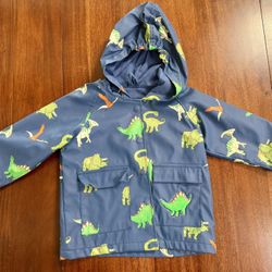 2T Dinosaur Rain Jacket - EUC