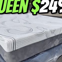 Queen Organic Hybrid Cool Gel Memory Foam Mattress!!