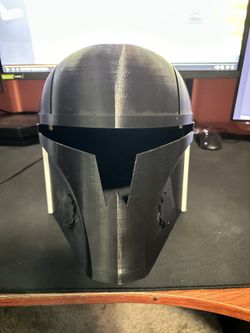 3D Printed Mandolorian X Redhood Helmet RAW