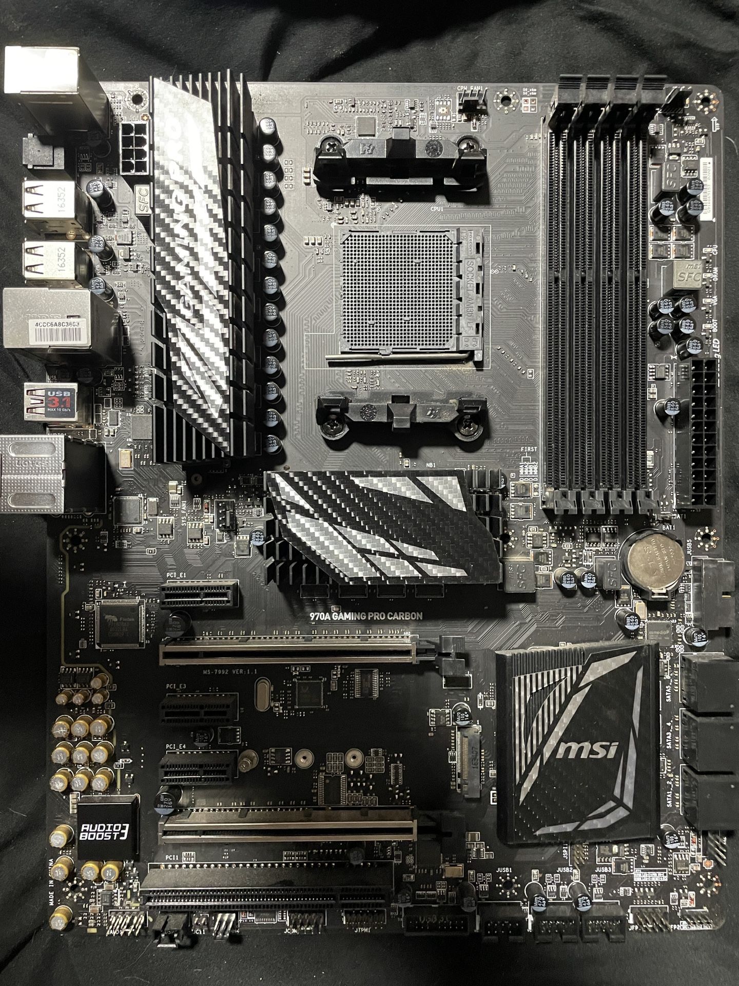 Msi 970a Gaming Pro Carbon Msi 970 Gaming Details Desktop