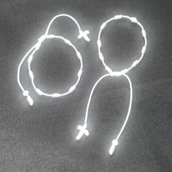 Mexican Rosary Bracelet | Rosario  | WHITE , BLANCO