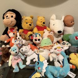 Stuffed Animals Lot - All For $10