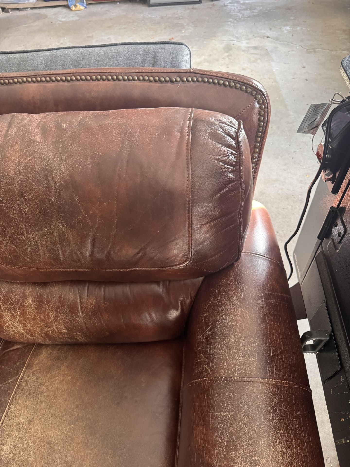 Leather Couch.