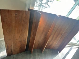 Solid Wood Shelves – Set of 3 – $60