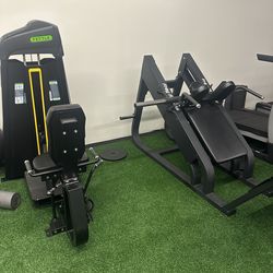 Fettle fitness adductor / abductor and Fray fitness hack squat gym equipment exercise workout