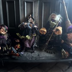 5 12inch Witch Porcelain Dolls, Figurines