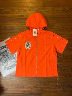 Saint Vanity Nylon Hooded Top Orange