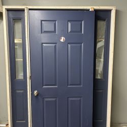 Front Door With Sidelights And Full Frame - Pick Up Only $800 OBO
