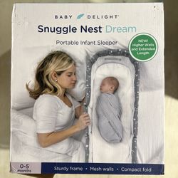 Baby Delight Snuggle Nest Dream Portable Infant Sleeper - In Box, Never Used