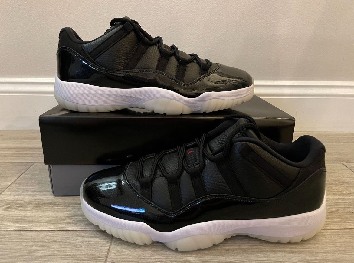 Jordan 11 Low Black/Gym Red NEW