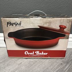 New Parini Cookware Oval Baker Non-Stick Ceramic Bakeware Dish
