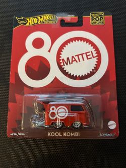 Hot Wheels 1:64 Kool Kombi Volkswagen Van Pop Culture 80 Years Diecast Red White