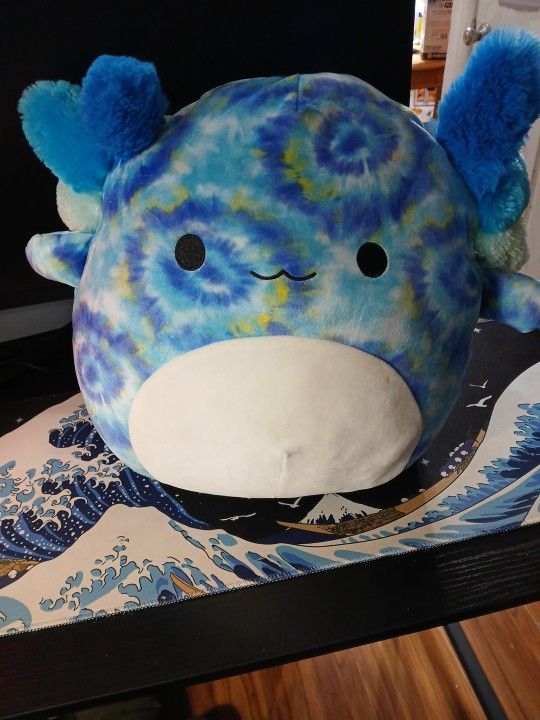 Philippe the Tie Dye Axolotl Squishmallow Squish-Doos