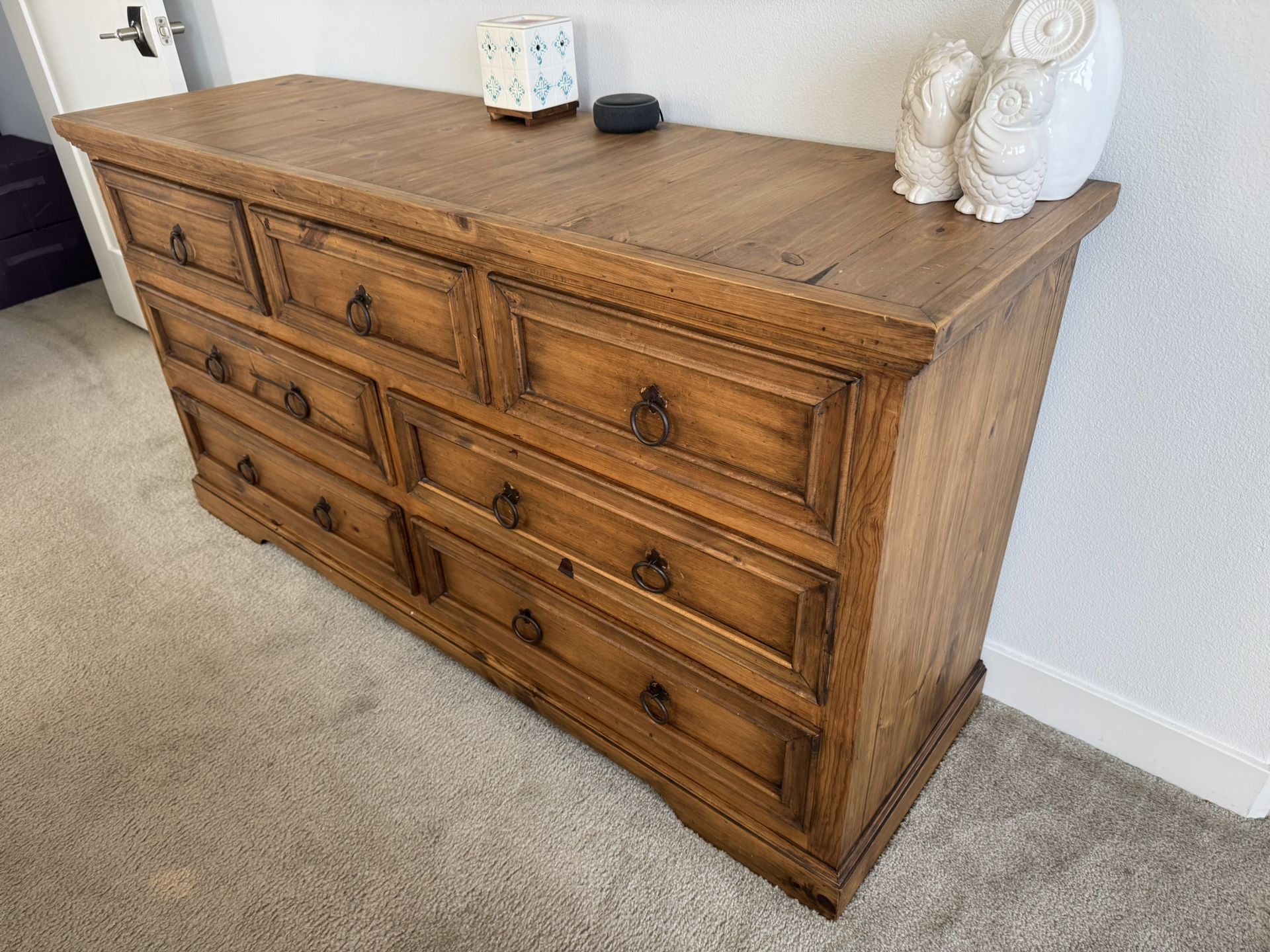8 Drawer Rustic Dresser