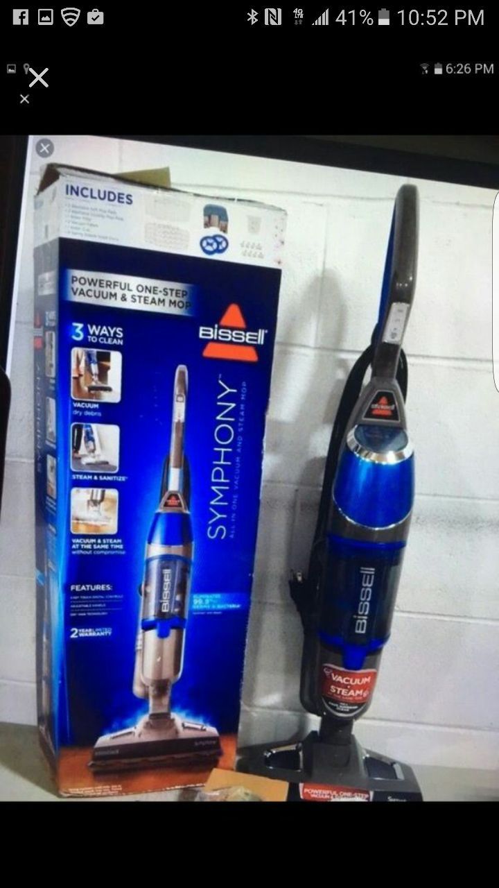 Bissell vacuum cleaner and steam mop new in box