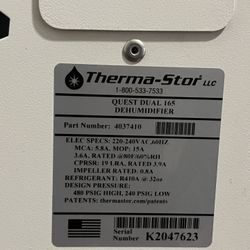 Quest 165 Dehumidifier 