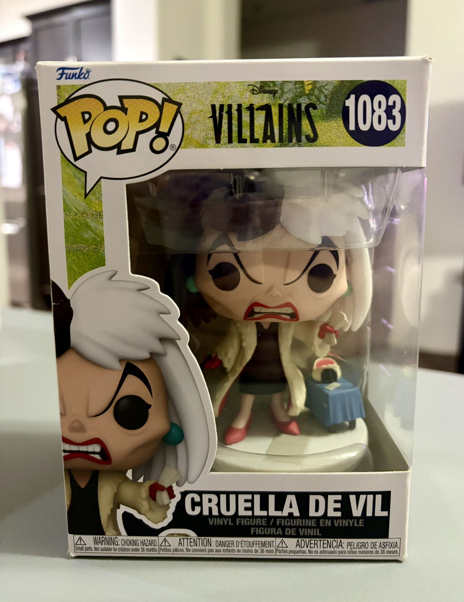 2022 Funko POP! Disney Villains 101 Dalmatians #1083 Cruella de Vil