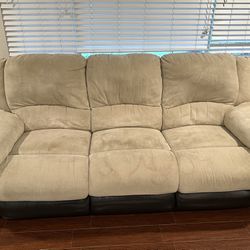 Recliner Couch and Loveseat