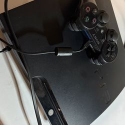 Sony PlayStation 3 PS3 Slim 120GB Console CECH-2001A - Black with OEM Controller