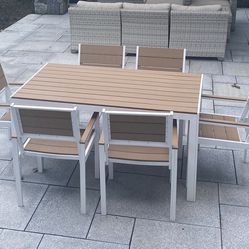 Outdoor patio Dining Set For 6
