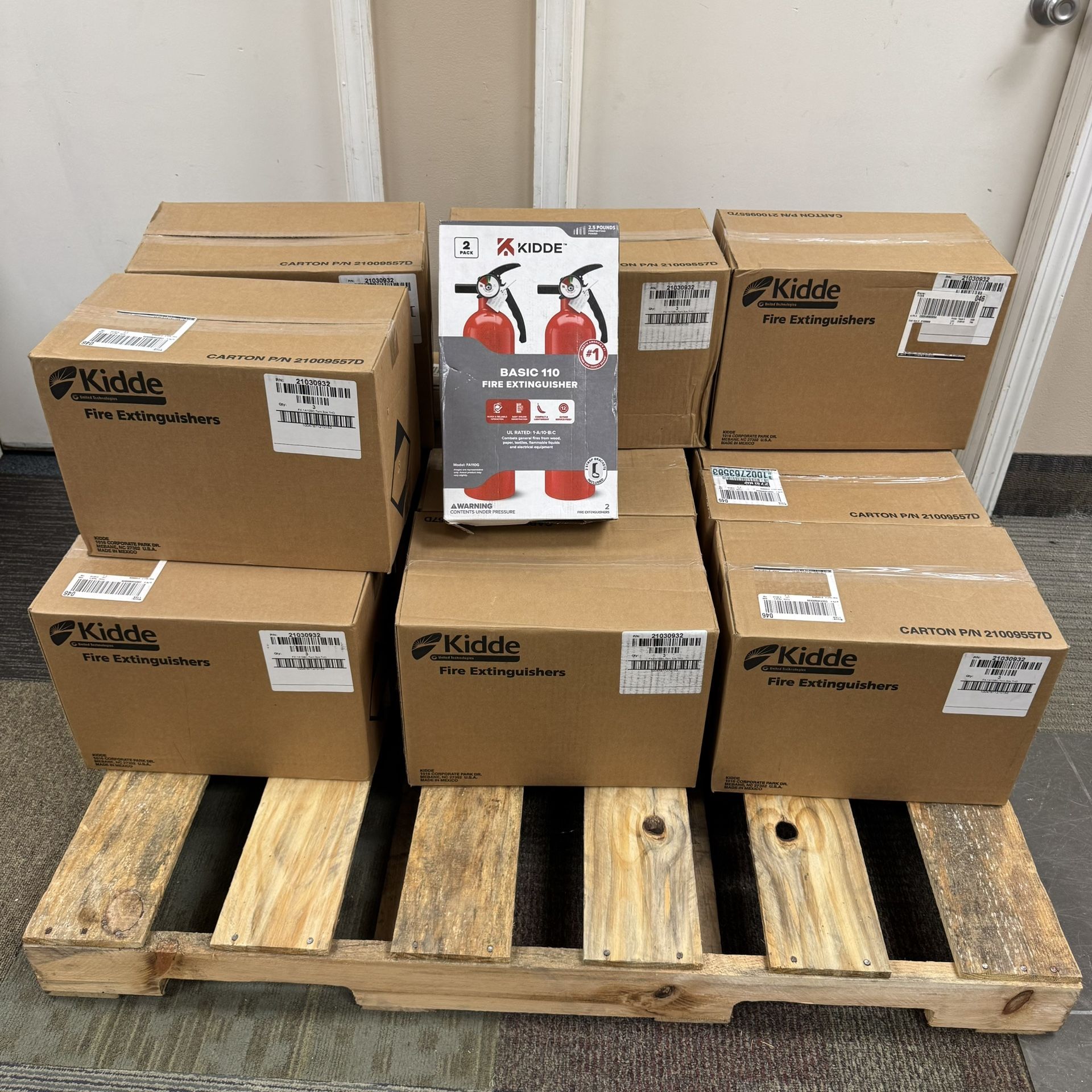 Fire Extinguishers Pallet (80 total)