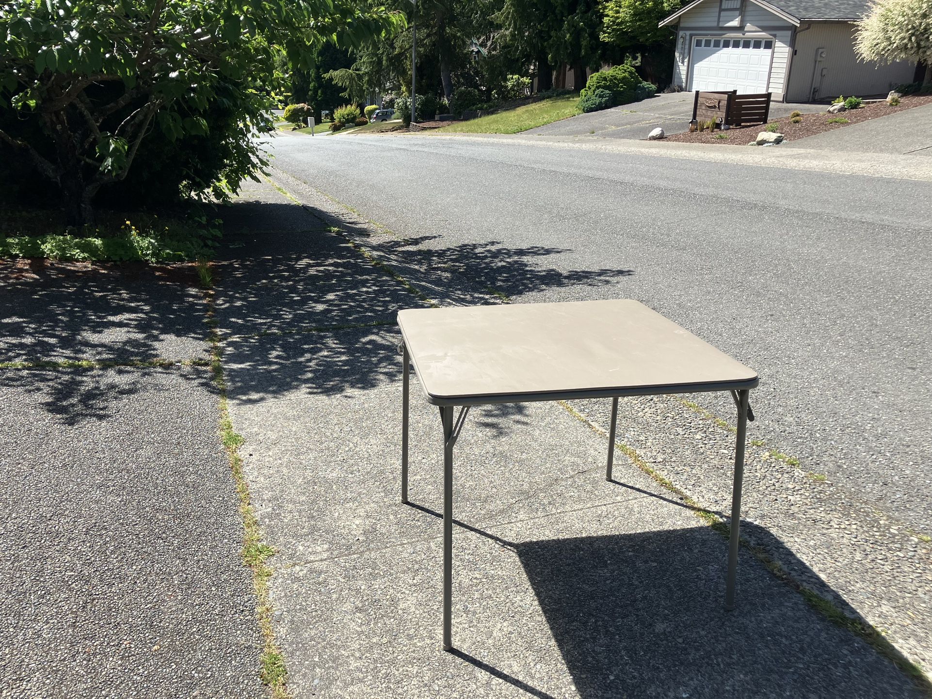 Folding Card Table Outdoor Craft Table 32” by 32” by 30” High like New
