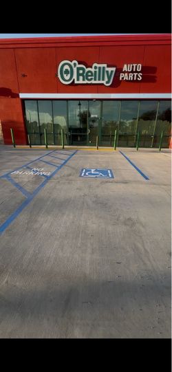 Concrete / vinyl fencing  / striping