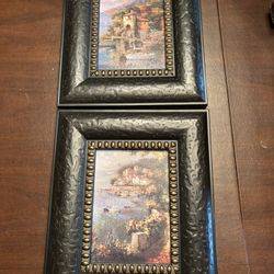 Framed Cityscape Paintings  Set