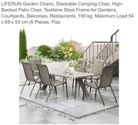 ✅NEW 6- PATIO CHAIRS