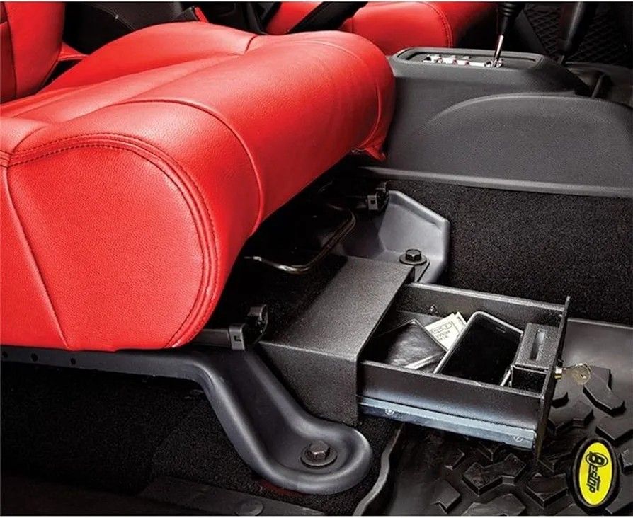Bestop Underseat Storage Lockbox for Jeep JK or JKU (driver side)