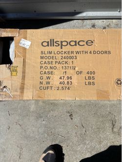 All space 4 door steel lockers