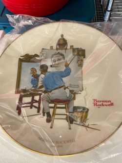 Norman Rockwell Lot - Plates and Figurines
