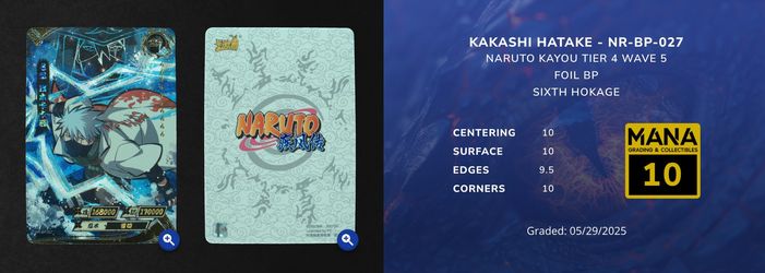 Naruto Kayou Kakashi Hatake NR-BP-027