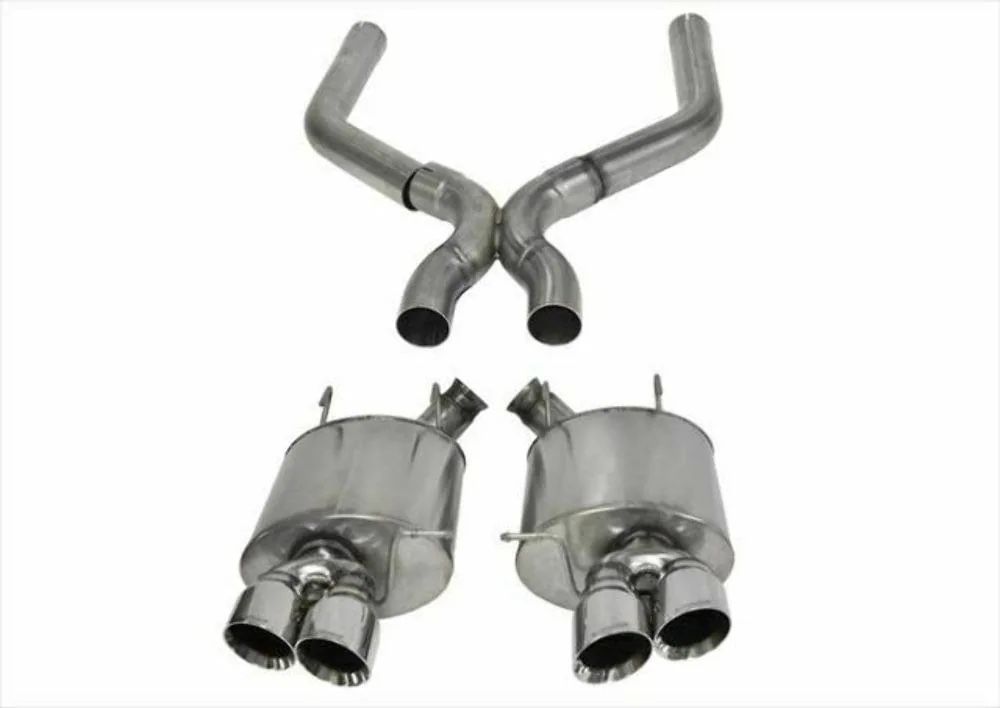 Corsa 13-14 Ford Mustang Shelby GT500 5.8L V8 Polished Sport Axle-Back + XO Exhaust 14323 