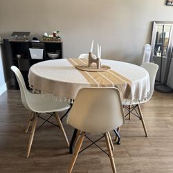 Round Glass Dining Table