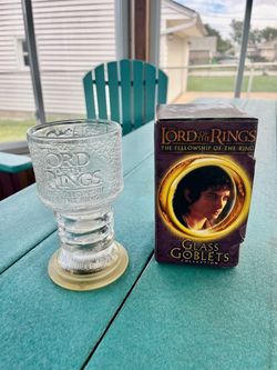 Lord of the Rings Fellowship Glass Goblet with Box