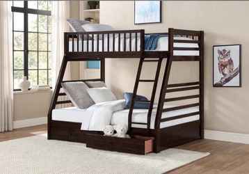 BUNK BED TWIN/FULL +MATTRESS 🔥🥰😎😱🌹📍