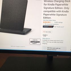 Wireless Charging  Dock For Kindle Peperwhite Signature Addition 