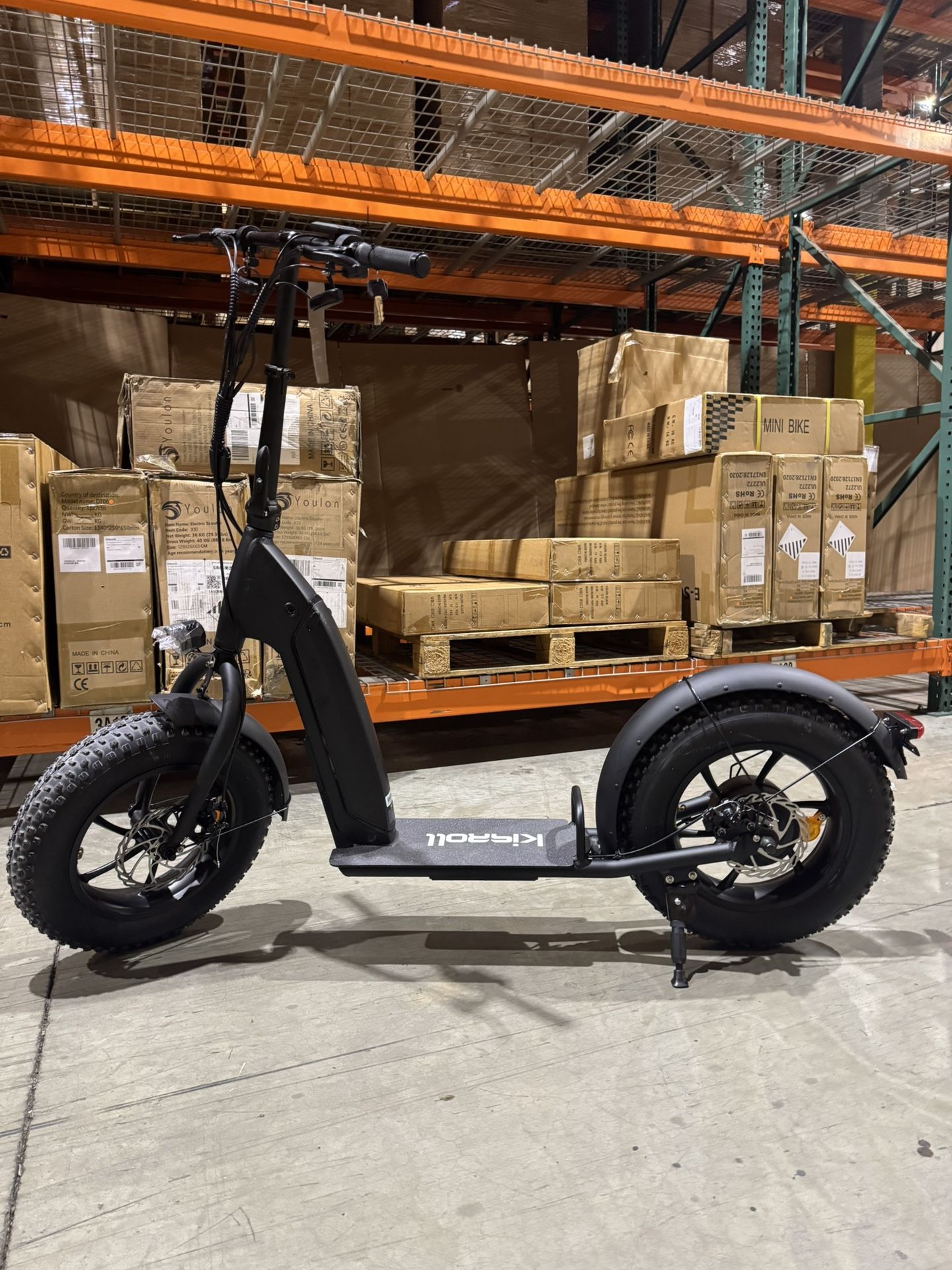 Electric scooter with big tires