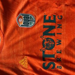 Orange Authentic Away Jersey For Men Small 