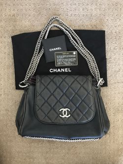 Authentic Chanel Accordion Flap Bag
