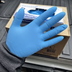 Blue Nitrile Gloves 