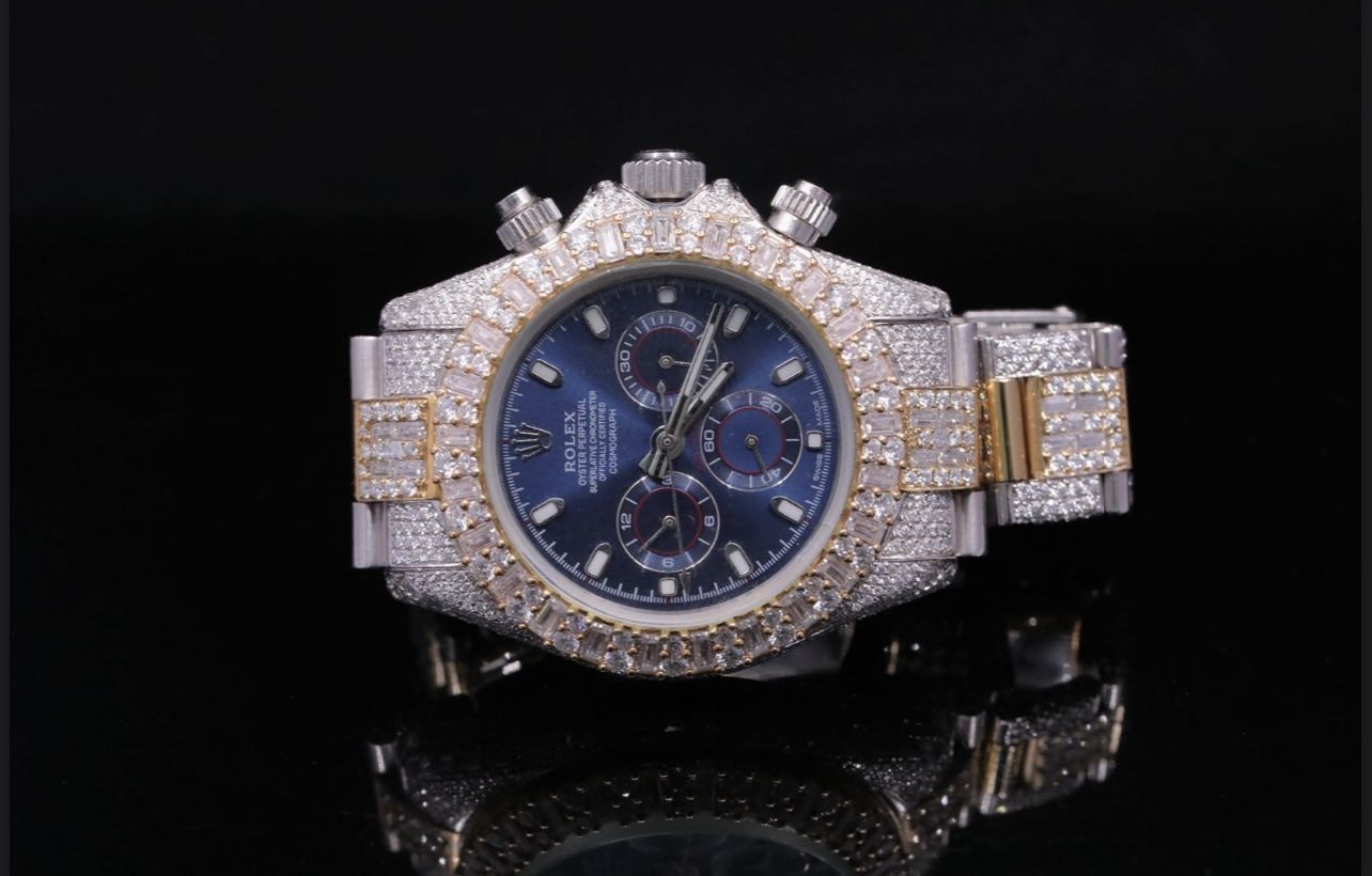 Moissanite Vvs1 Fully Iced Out Rolex Watches