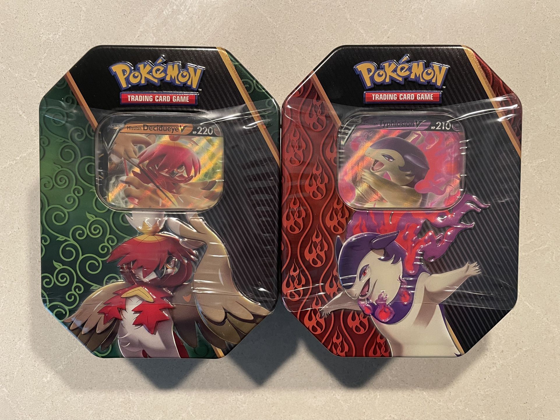 Divergent Powers Tin Hisuan Decidueye & Typhlosion V *SEALED* Pokemon Sword Shield Fusion Strike Brilliant Stars Astral Radiance SWSH237 238