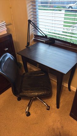 Desk and chair
