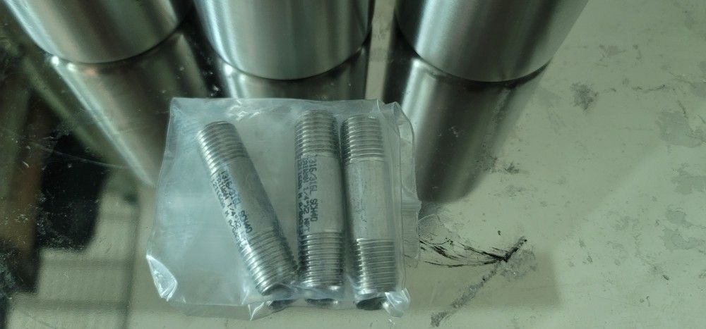3/16" Stainless Steel nipples