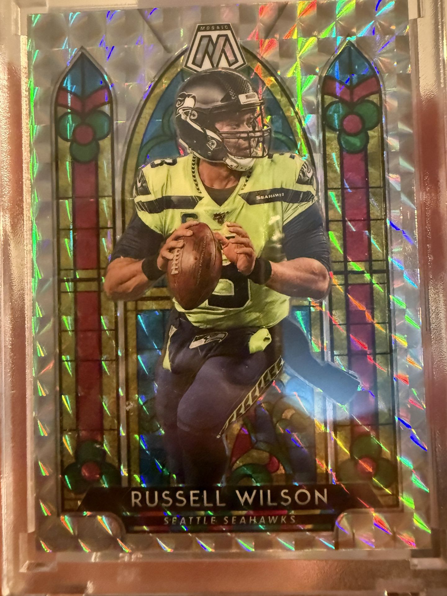 Russel Wilson Stained Glass Mosaic